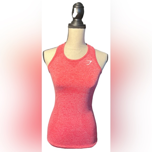 Gymshark Tops - Gymshark Pink Racerback Seamless Tank Top
Size Small EUC